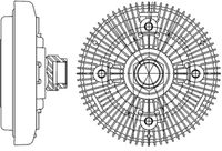Thumbnail - Koppeling, radiateurventilator - CFC206000P - MAHLE