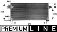 Thumbnail - Condensor, airconditioning - AC282000P - MAHLE