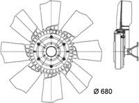 Thumbnail - Koelventilatorwiel - CFF425000P - MAHLE