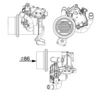 Thumbnail - Koeler, uitlaatterugvoering - CE18000P - MAHLE