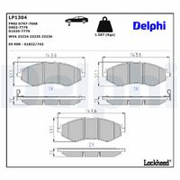комплект спирачно феродо, дискови спирачки