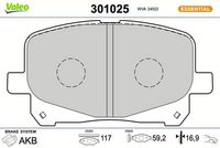 Bremsbelagsatz, Scheibenbremse