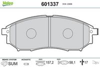 Set placute frana,frana disc VALEO, Cod: 601337
