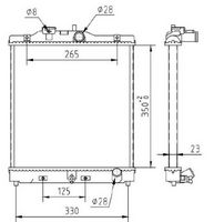Radiator, racire motor MTR, Cod: 13054522