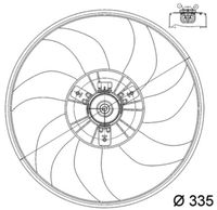 Thumbnail - Koelventilatorwiel - CFF164000P - MAHLE