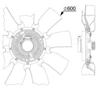 Thumbnail - Koelventilatorwiel - CFF518000P - MAHLE