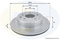 Disc frana COMLINE, Cod: ADC0272V