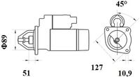 Thumbnail - Startmotor / starter - MS790 - MAHLE