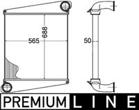 Thumbnail - Intercooler, inlaatluchtkoeler - CI274000P - MAHLE