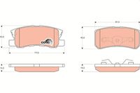 комплект спирачно феродо, дискови спирачки