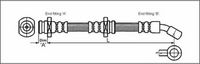 Conducta / cablu frana METZGER AUTOTEILE, Cod: 4110081