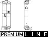 Thumbnail - Intercooler, inlaatluchtkoeler - CI243000P - MAHLE