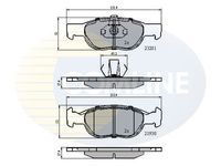 Set placute frana,frana disc COMLINE, Cod: CBP01018