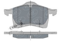 комплект спирачно феродо, дискови спирачки