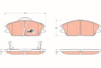 комплект спирачно феродо, дискови спирачки