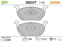 Bremsbelagsatz, Scheibenbremse