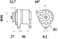 Thumbnail - Dynamo / alternator - MG110 - MAHLE