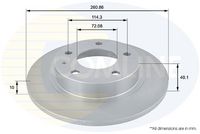 Disc frana COMLINE, Cod: ADC0421