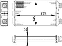 Thumbnail - Kachelradiateur, interieurverwarming - AH138000P - MAHLE