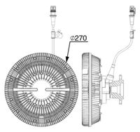 Thumbnail - Koppeling, radiateurventilator - CFC242000P - MAHLE