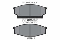 комплект спирачно феродо, дискови спирачки