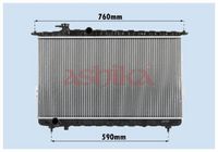 Radiator, racire motor ASHIKA, Cod: RDA283095