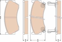 Bremsbelagsatz, Scheibenbremse