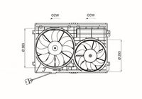 Ventilator, radiator MAHLE, Cod: CFF 662 000S
