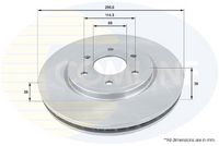 Disc frana COMLINE, Cod: ADC0270V