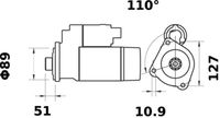 Thumbnail - Startmotor / starter - MS452 - MAHLE