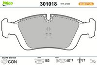 Bremsbelagsatz, Scheibenbremse