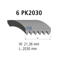 Curea transmisie cu caneluri DT Spare Parts, Cod: 4.80768