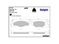 комплект спирачно феродо, дискови спирачки