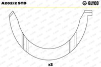 Saiba distantier, arbore cotit GLYCO, Cod: A202/2 STD