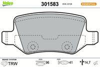 Bremsbelagsatz, Scheibenbremse