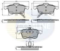 Set placute frana COMLINE, Cod: CBP31307