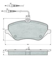 Set placute frana MTR, Cod: MT602