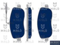 Комплект спирачно феродо, дискови спирачки 1050137 AKRON-MALÒ