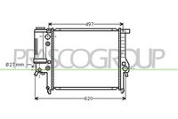 Radiator, racire motor PRASCO, Cod: BM014R003