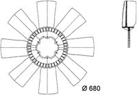 Thumbnail - Koelventilatorwiel - CFW10000P - MAHLE