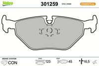 Bremsbelagsatz, Scheibenbremse