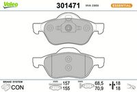 Bremsbelagsatz, Scheibenbremse