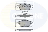Set placute frana COMLINE, Cod: CBP01725