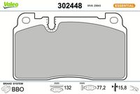 Bremsbelagsatz, Scheibenbremse