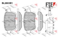 комплект спирачно феродо, дискови спирачки