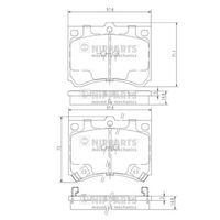 комплект спирачно феродо, дискови спирачки