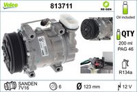 Compresor clima / aer conditionat VALEO, Cod: 813711