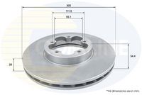 Disc frana COMLINE, Cod: ADC1232V