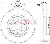 Disc frana ASHIKA, Cod: 60-00-0911C