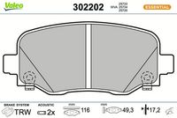 Bremsbelagsatz, Scheibenbremse